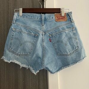 Levi High Waisted Denim Shorts